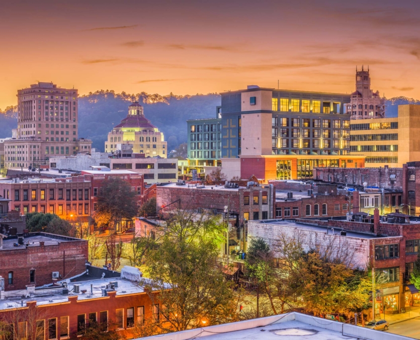 Asheville, North Carolina, USA Skyline